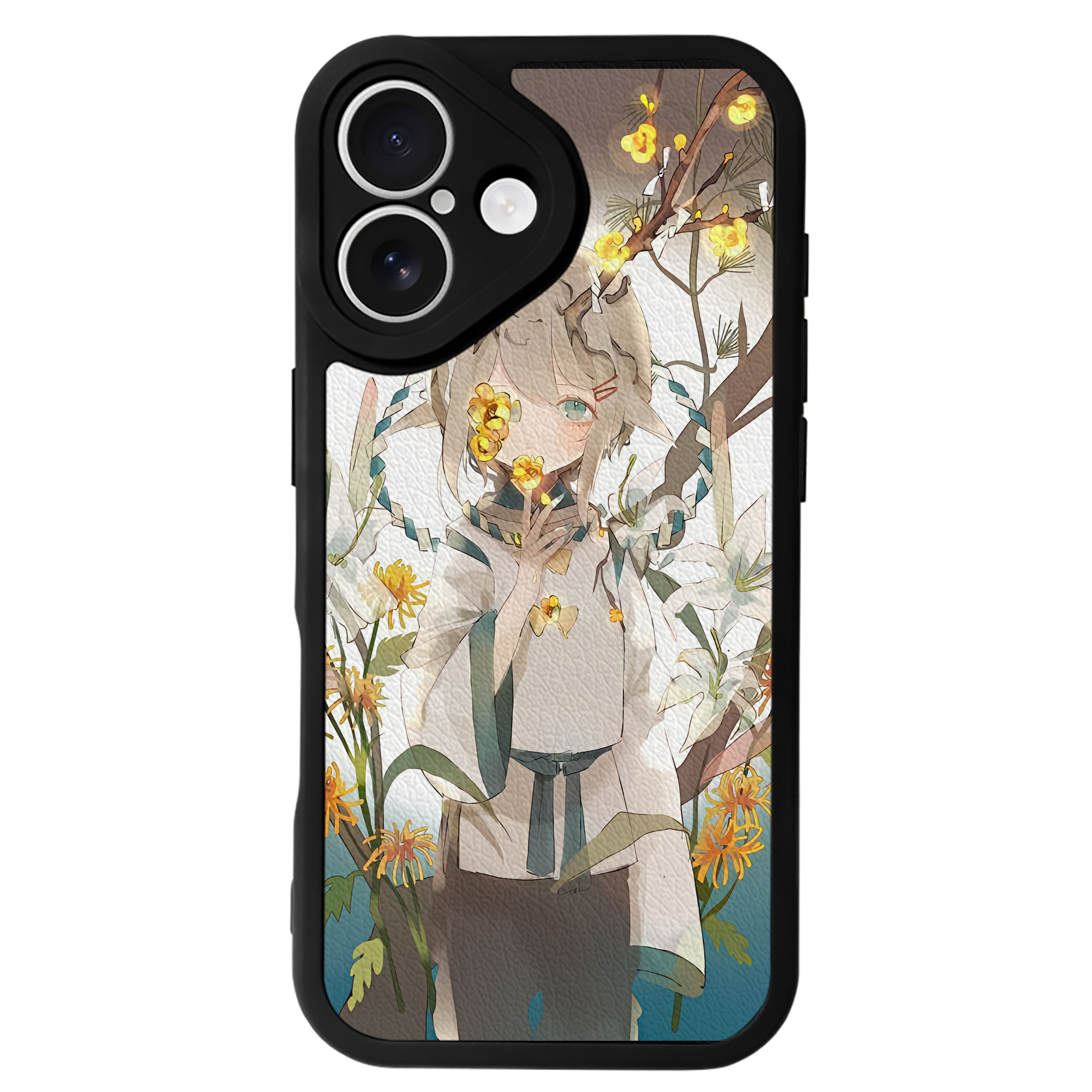（画像用） 刀剣乱舞 Touken Ranbu 【iPhone 16シリーズ対応】シリコンスマホケース（レザー調） 材質：シリコン